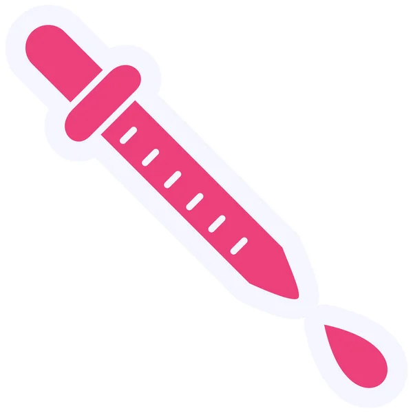 Pipette Vector Glyph Icon Design — Stockvektor