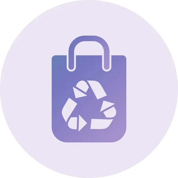 Web Icon Simple Illustration Recycle Sign — Stockvektor