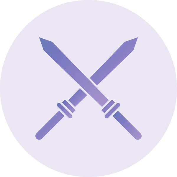 Sword Vector Glyph Icon Design —  Vetores de Stock