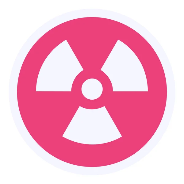 Radyasyon Web Simgesi Basit Illüstrasyon — Stok Vektör