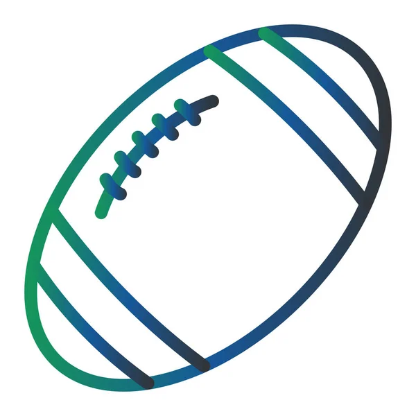 Vector Illustration American Rugby Ball — Stockvektor