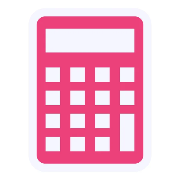 Calculator Web Icoon Eenvoudige Vector Illustratie — Stockvector