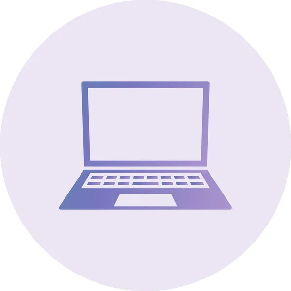 Laptop Web Icon Vektor Illustration — Stockvektor