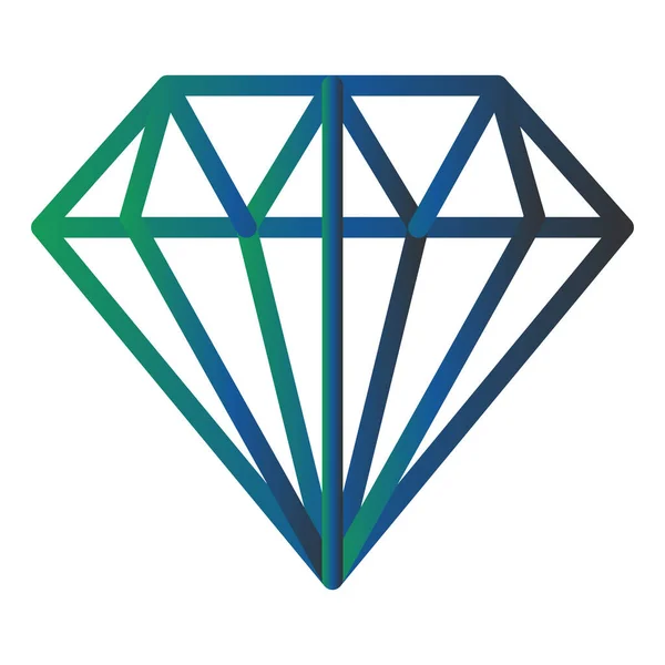 Ícone Vetor Diamante Ilustração Moderna — Vetor de Stock