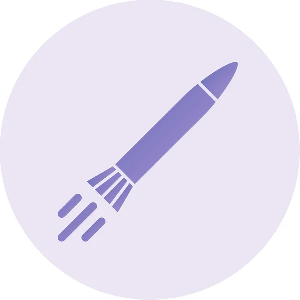 Cohete Icono Web Diseño Simple — Vector de stock