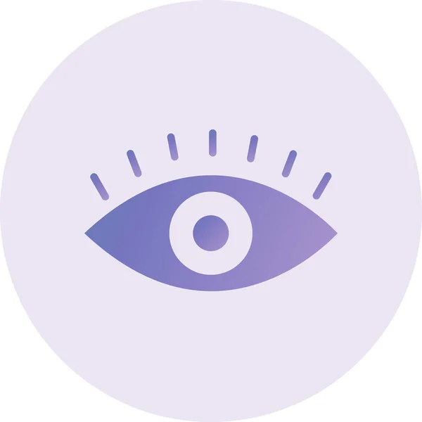 Eye Vector Glyph Icon Design — Stockvektor