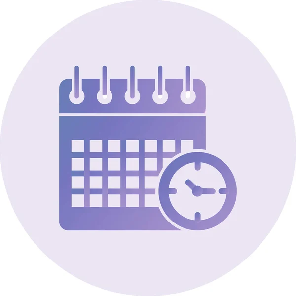 Kalender Icoon Vector Illustratie — Stockvector