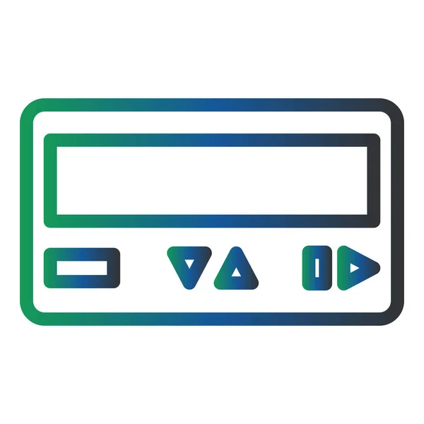 Pager Vector Glyph Icon Design — Stockvektor