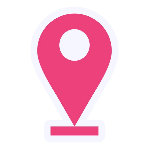 Location Pin Map Icon Vector Isolated Illustration — Stockvektor
