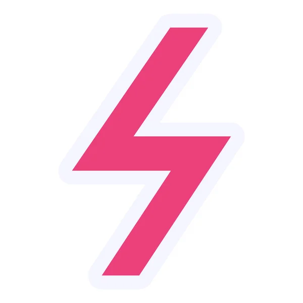 Lightning Icon Modern Web Illustration — 스톡 벡터