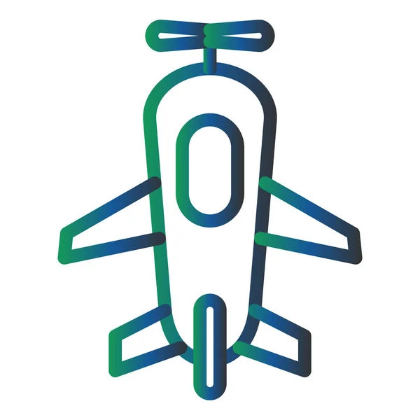 Airplane Icon Web Simple Illustration — Stock vektor