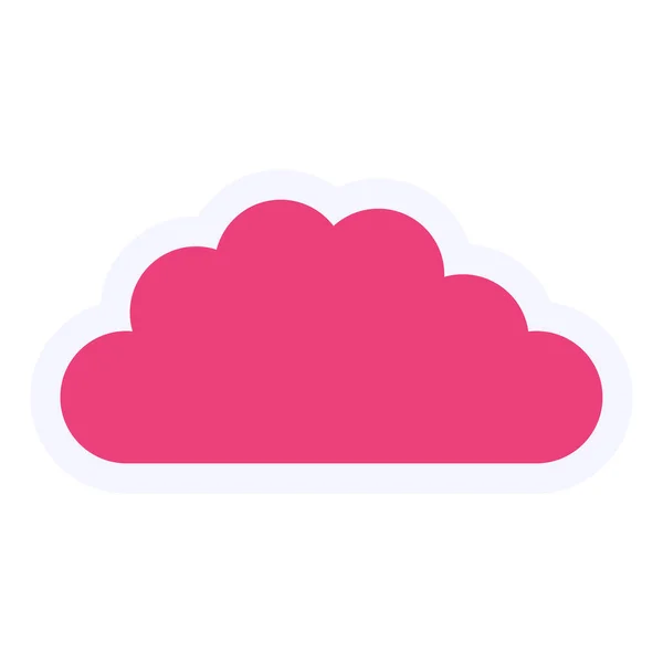 Nube Icono Web Diseño Simple — Vector de stock