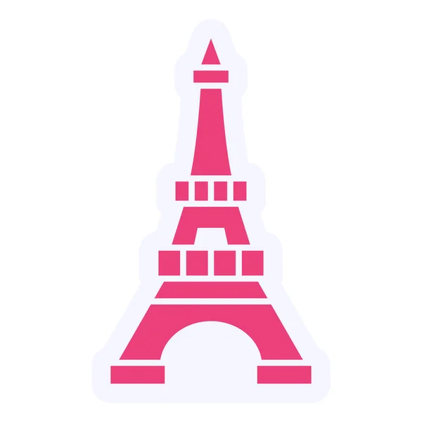 Icona Della Torre Eiffel Illustrazione Vettoriale — Vettoriale Stock
