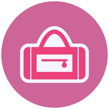 Çanta. Web simgesi basit illüstrasyon