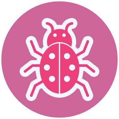 Böcek. Web simgesi basit illüstrasyon