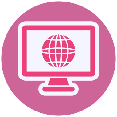 Worldwide  web icon vector 