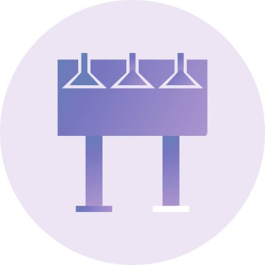 reklam panosu modern ikon vektör illüstrasyonu