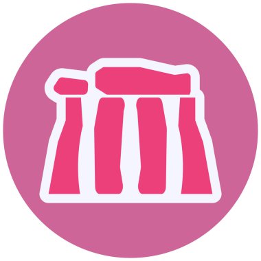 Stonehenge simgesinin vektör illüstrasyonu