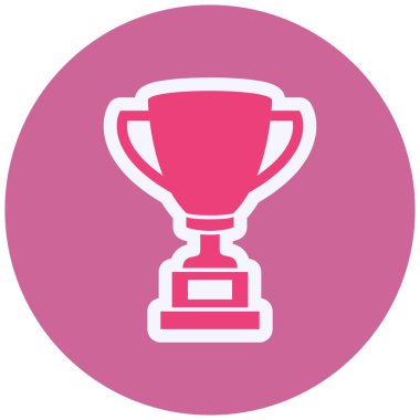 Kupa. Web simgesi basit illüstrasyon