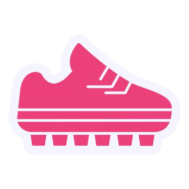 Ayakkabı simgesinin vektör illüstrasyonu