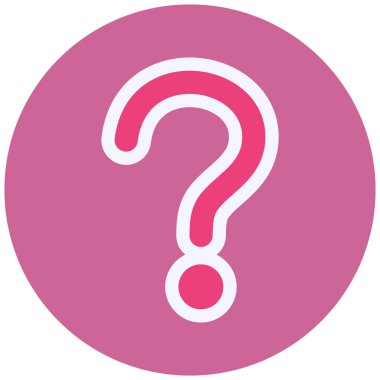 question mark icon, web illustration