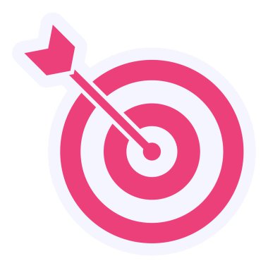 hedef simge vektör illüstrasyonu