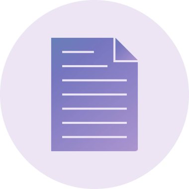 belge simgesi, vektör çizimi