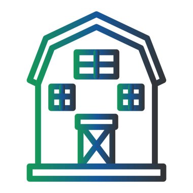 Barn . web icon vector illustration