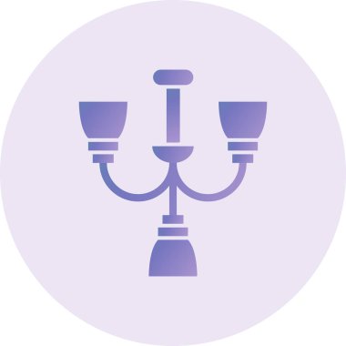 Avize Vektör Şekil Simgesi Tasarımı 