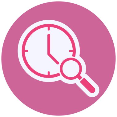Color clock icon vector illustration