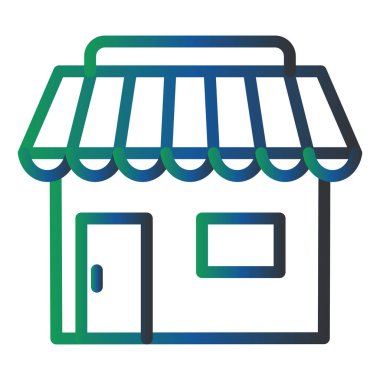 Piyasa. Web simgesi basit illüstrasyon