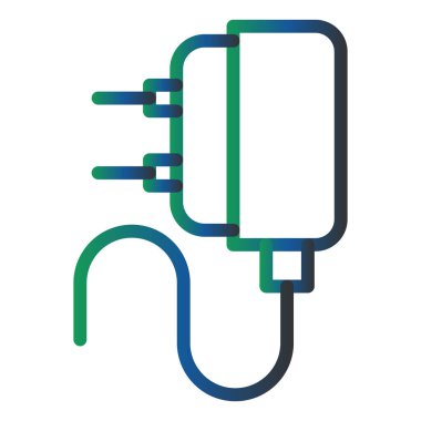 Şarj Vektörü Kabartma Simgesi Tasarımı 