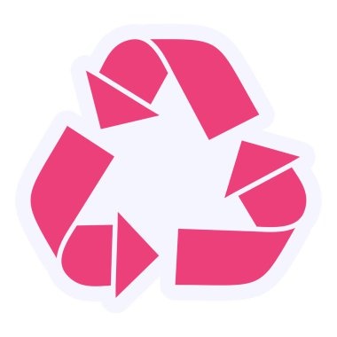web icon, simple illustration of Recycle sign 
