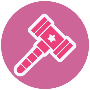 Oyuncak Çekiç Vektör Kabartma Simgesi Tasarımı