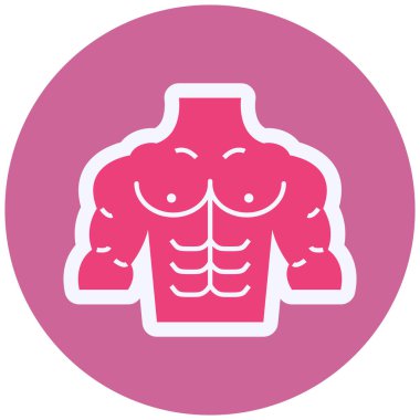 Six Pack body icon. vector illustration 