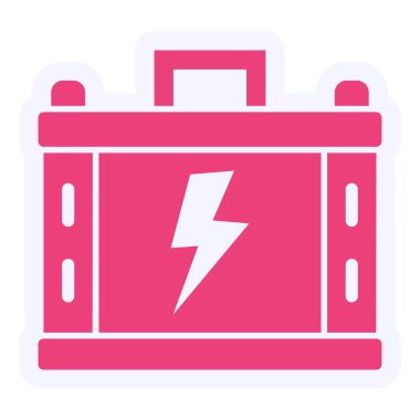 web icon simple illustration of Battery