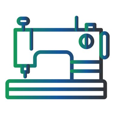 Dikiş makinesi simgesi. vektör illüstrasyonu