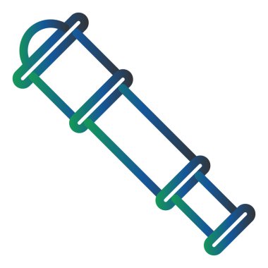 Spyglass. Web simgesi basit illüstrasyon