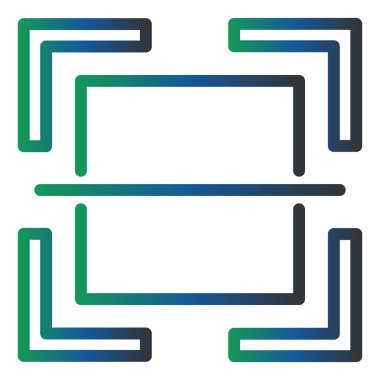 Code scan, web simple icon illustration