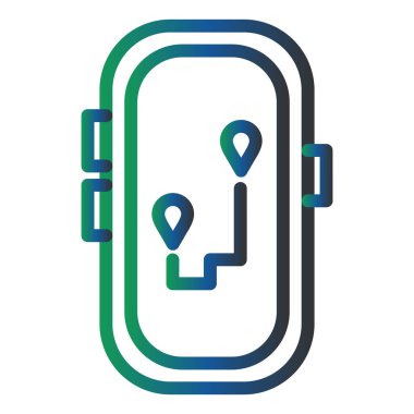 Location web icon, simple illustration of gps 