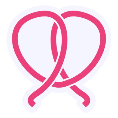 Simit modern ikon vektör illüstrasyonu