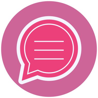 Konuş. Web simgesi basit illüstrasyon