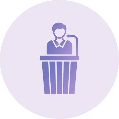 Eyewitness color icon. vector illustration