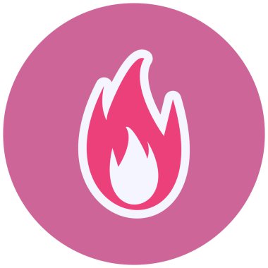 Ateş vektörü simgesini ateşle