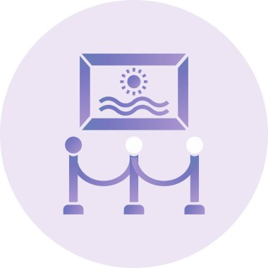 Exhibition icon. vector illustration