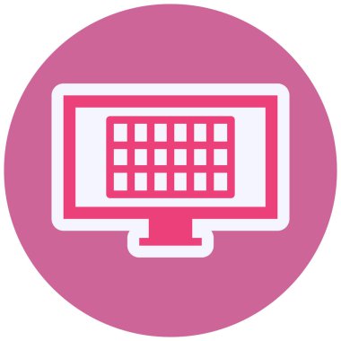 Excel. Web simgesi basit illüstrasyon