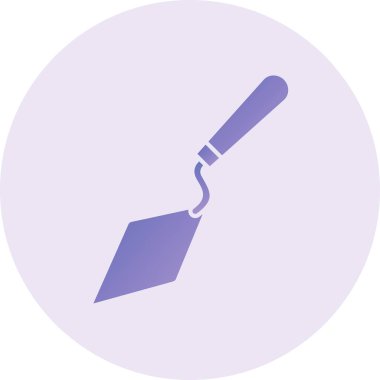 Moda Biçimli Trowel Simgesi İzole Arkaplan