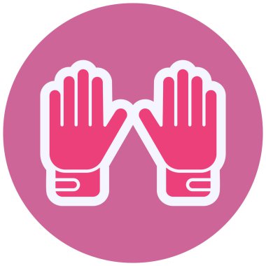 Eldiven. Web simgesi basit illüstrasyon