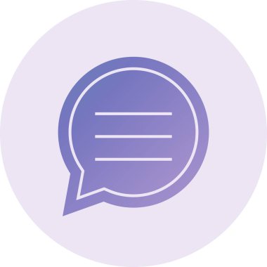 Sohbet simgesi vektör illüstrasyonu