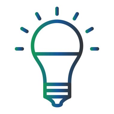 Ampul. Web simgesi basit illüstrasyon 